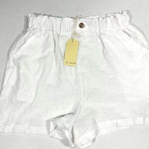LOVE NOTES GAUZE ELASTIC WAIST PULL ON SHORT NEW WITH TAG (378)